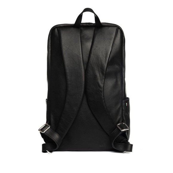 Calvino Mens Italian Leather Backpack - Picture 1 of 7